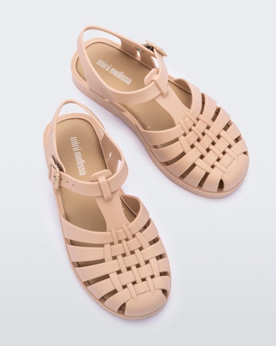 Mini Melissa Possession Sandal-Kids Beige