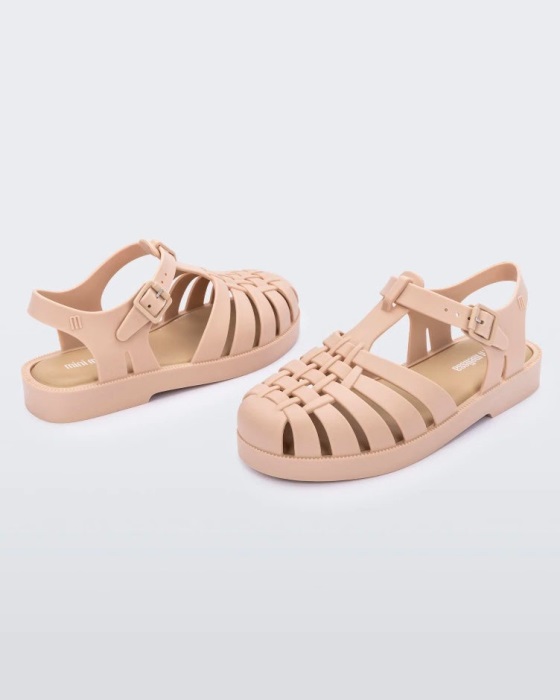 Mini Melissa Possession Sandal-Kids Beige