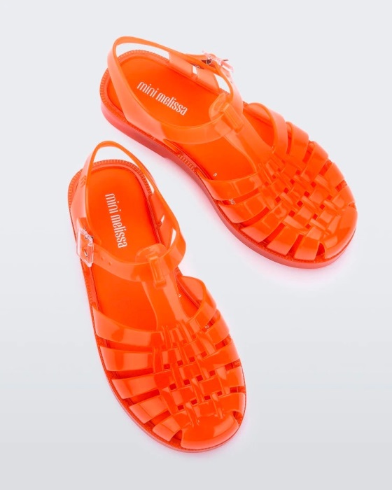 Mini Melissa Possession Sandal-Kids Orange