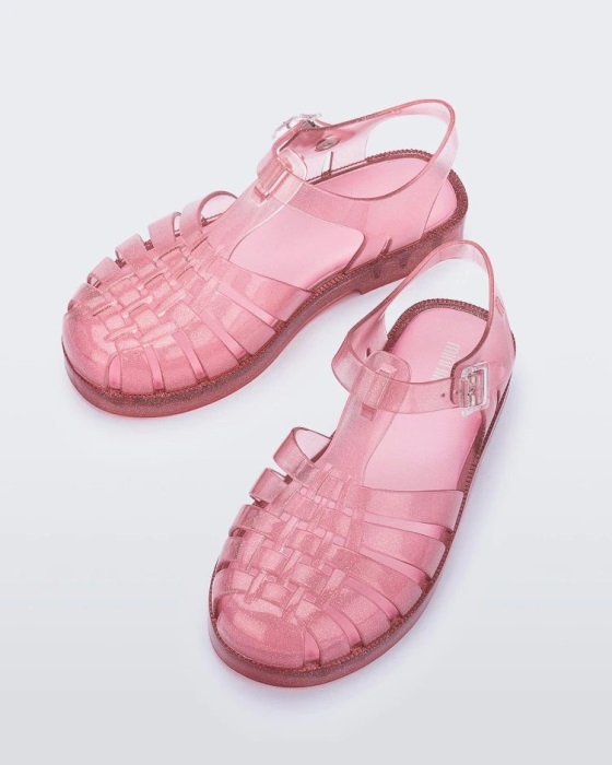 Mini Melissa Possession Sandal-Kids Pink Glitter