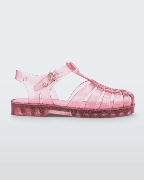 Mini Melissa Possession Sandal-Kids Pink Glitter
