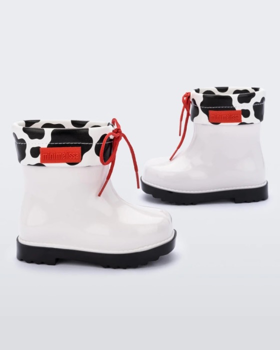 Mini Melissa Rain Boot II-Baby White