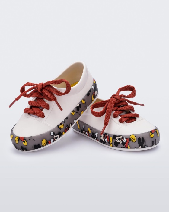 Mini Melissa Street Mickey & Friends Sneaker-Baby White
