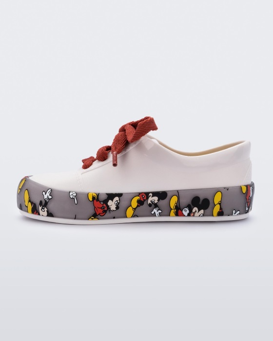 Mini Melissa Street Mickey & Friends Sneaker-Baby White