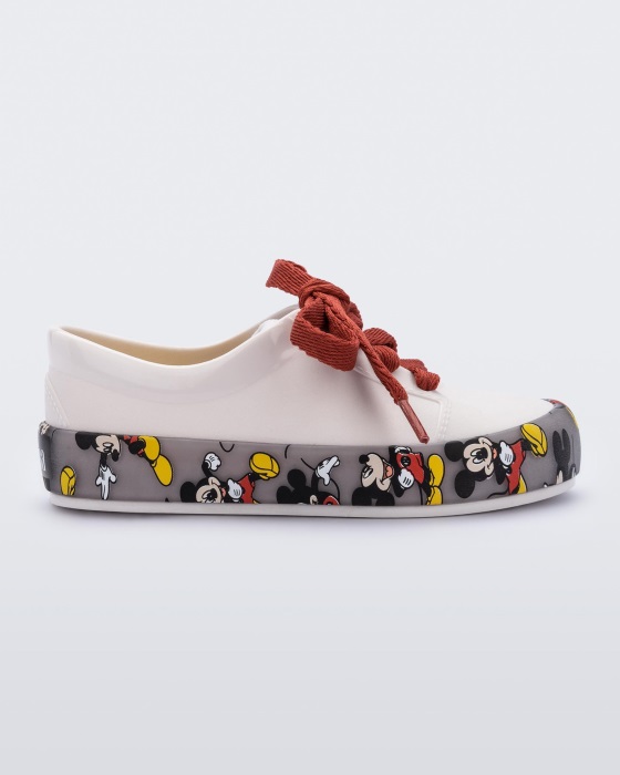 Mini Melissa Street Mickey & Friends Sneaker-Baby White