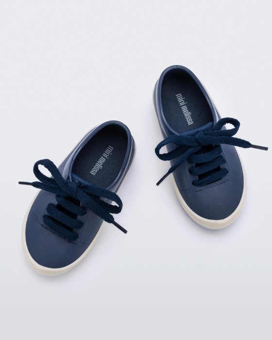 Mini Melissa Street Sneaker-Baby Blue-Beige
