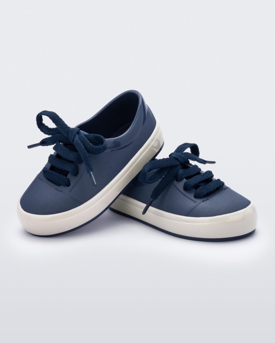 Mini Melissa Street Sneaker-Baby Blue-Beige