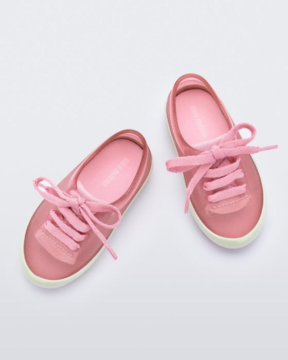 Mini Melissa Street Sneaker-Baby Pink-Green