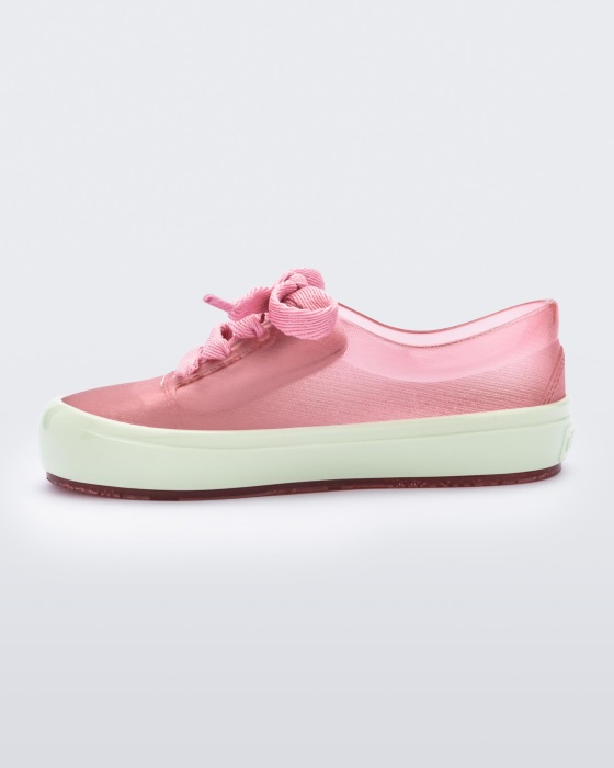 Mini Melissa Street Sneaker-Baby Pink-Green