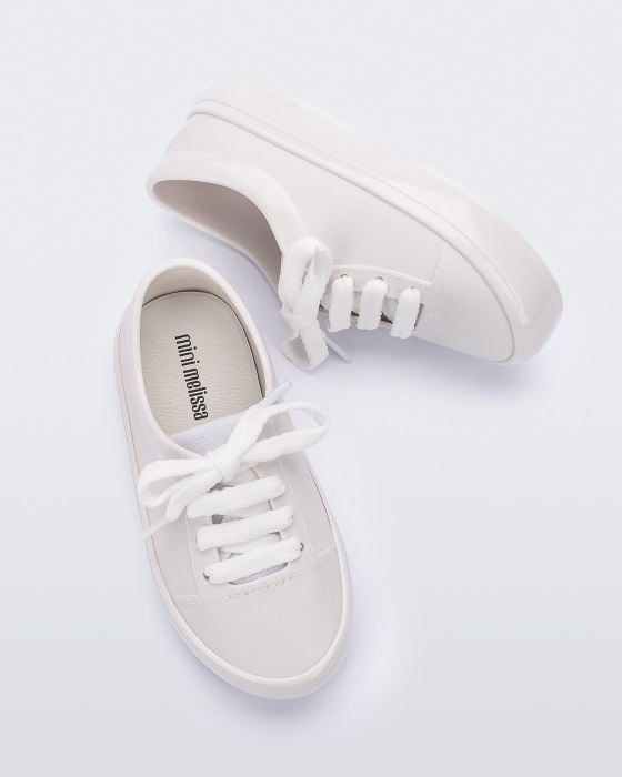 Mini Melissa Street Sneaker-Baby White