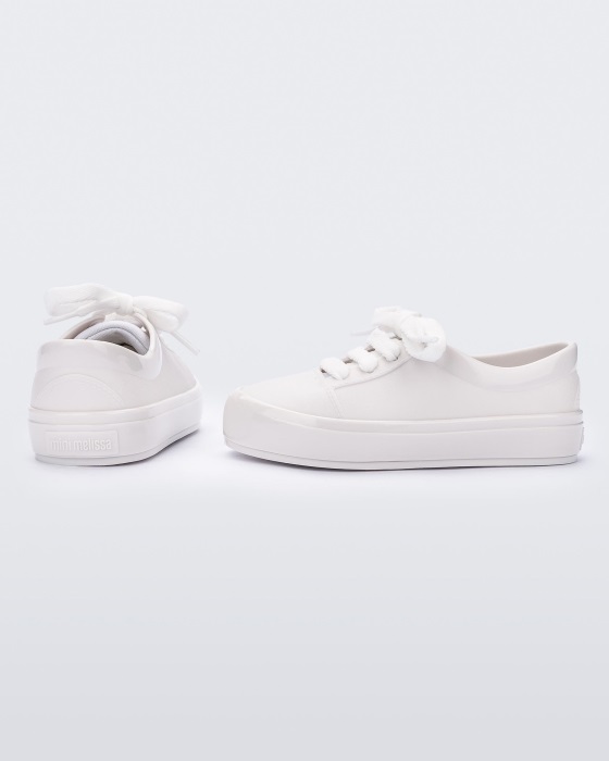 Mini Melissa Street Sneaker-Baby White