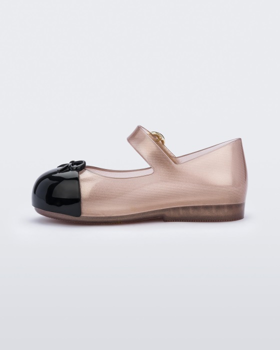 Mini Melissa Sweet Love Cap Toe Flat-Baby Beige