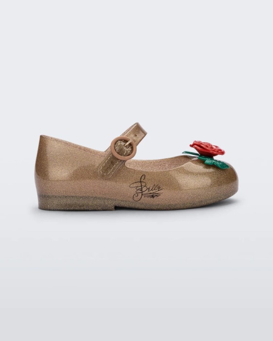 Mini Melissa Sweet Love Disney Princess Flat-Baby Gold