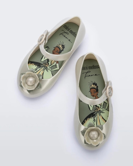 Mini Melissa Sweet Love Disney Princess Flat-Baby Green