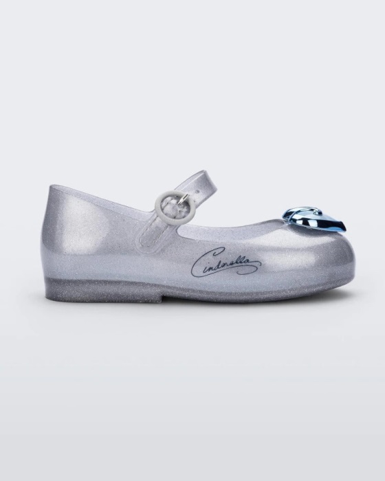 Mini Melissa Sweet Love Disney Princess Flat-Baby Silver