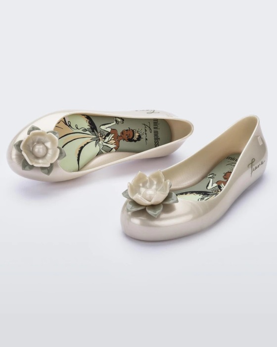 Mini Melissa Sweet Love Disney Princess Flat-Kids Green
