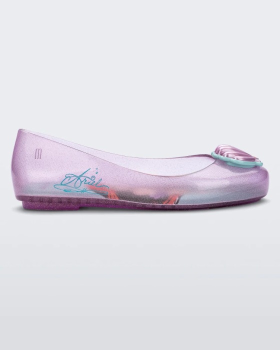 Mini Melissa Sweet Love Disney Princess Flat-Kids Purple