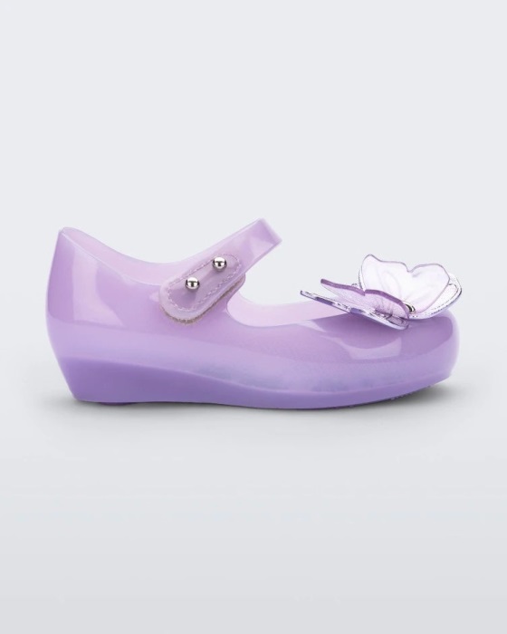 Mini Melissa Ultragirl Butterfly Flat-Baby Lilac