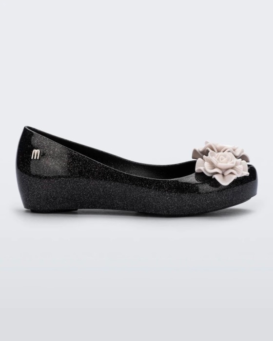 Mini Melissa Ultragirl Garden-Kids Black-White