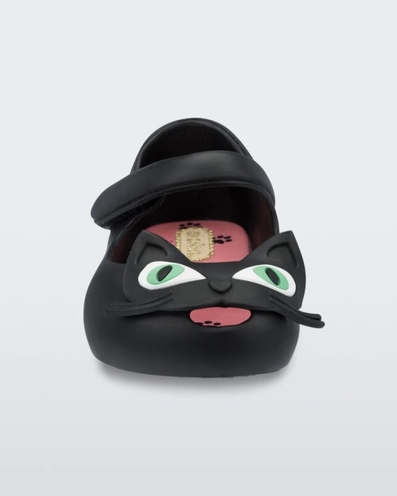 Mini Melissa Ultragirl II Cat Mary Jane Flat-Baby Black