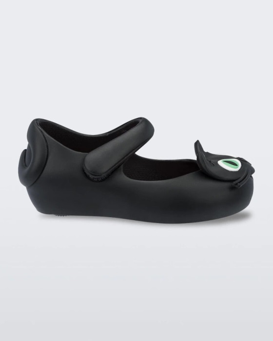 Mini Melissa Ultragirl II Cat Mary Jane Flat-Baby Black