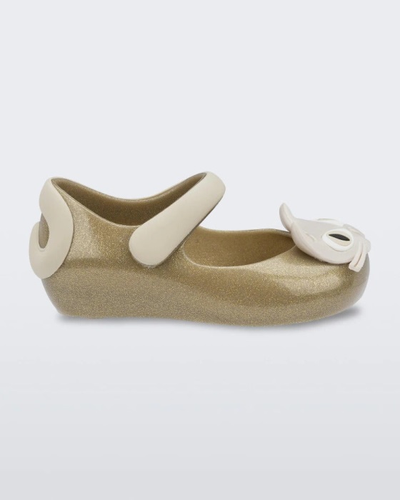 Mini Melissa Ultragirl II Cat Mary Jane Flat-Baby Gold