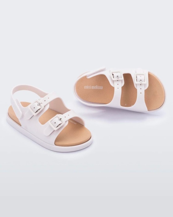 Mini Melissa Wide Sandal-Baby Beige