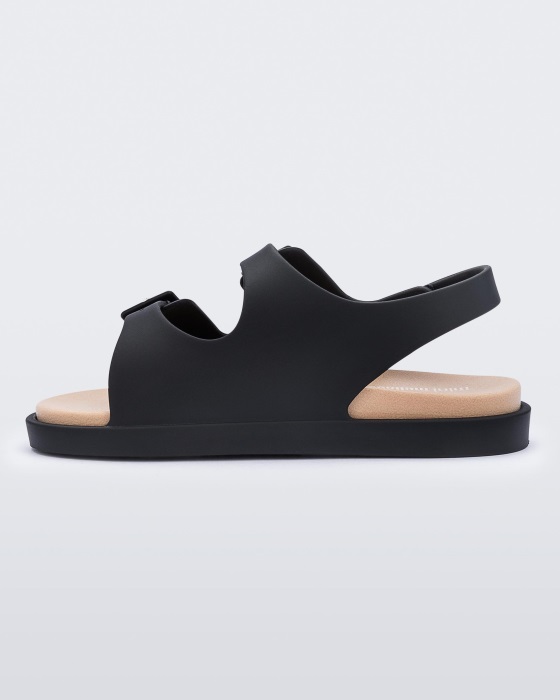 Mini Melissa Wide Sandal-Baby Black-Beige