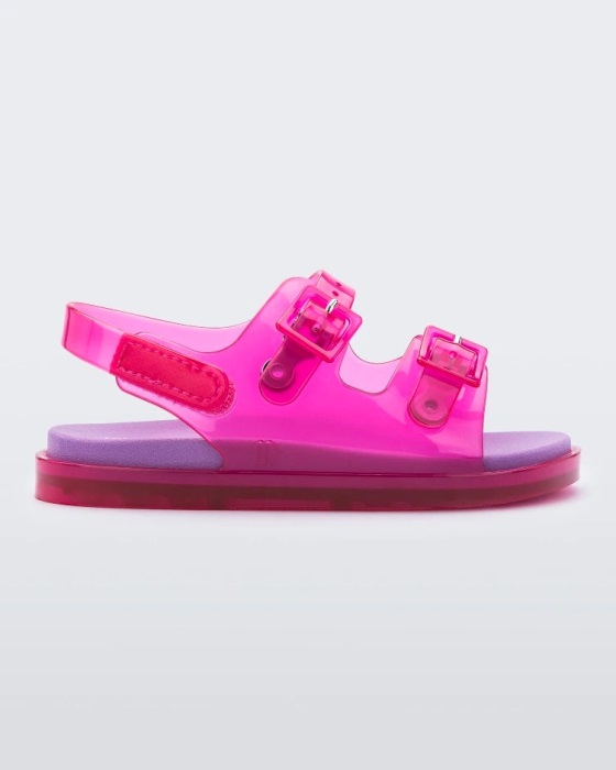 Mini Melissa Wide Sandal-Baby Pink-Lilac