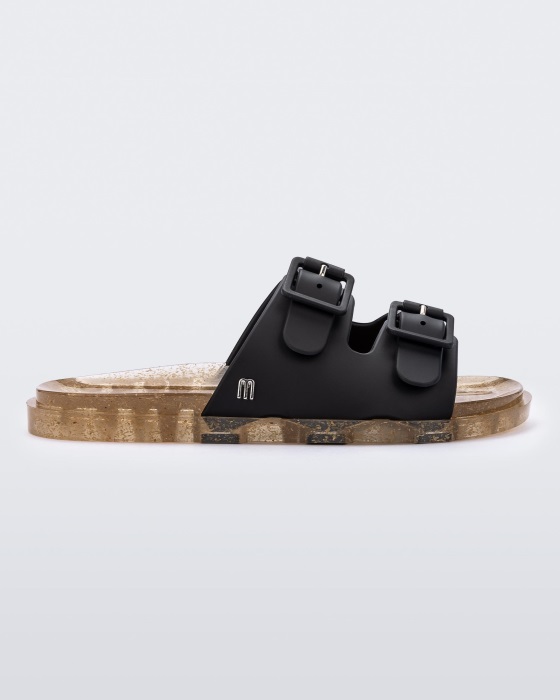 Mini Melissa Wide Sandal-Kids Black
