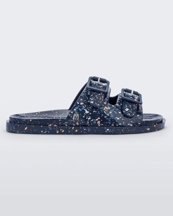 Mini Melissa Wide Sandal-Kids Blue
