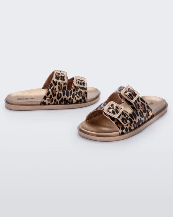 Mini Melissa Wide Sandal-Kids Gold