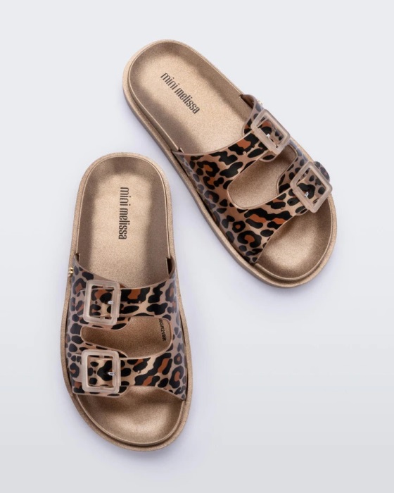 Mini Melissa Wide Sandal-Kids Gold