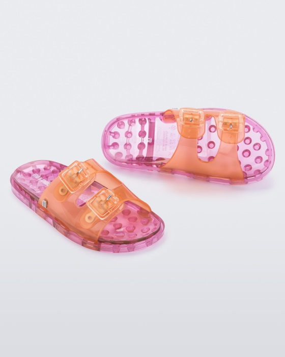 Mini Melissa Wide Sandal-Kids Orange