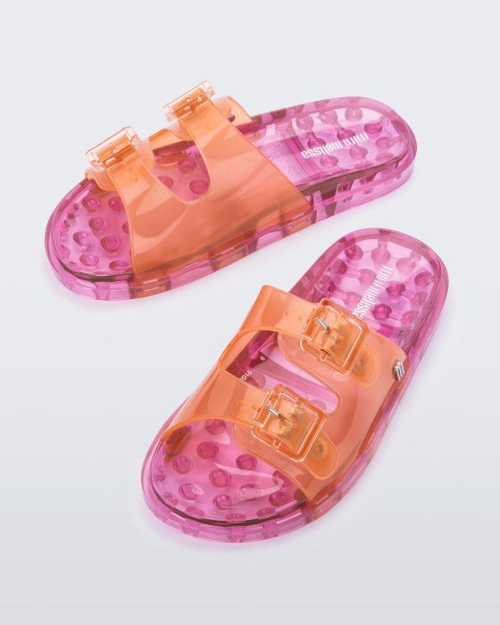 Mini Melissa Wide Sandal-Kids Orange