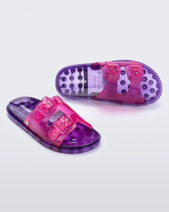 Mini Melissa Wide Sandal-Kids Pink