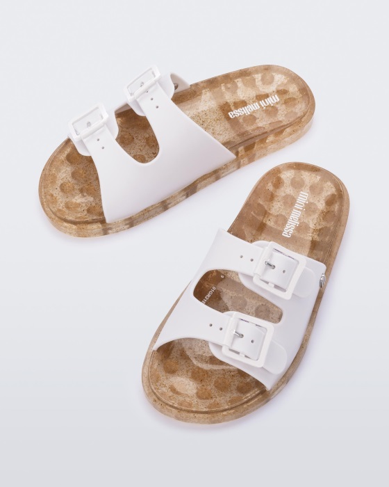 Mini Melissa Wide Sandal-Kids White