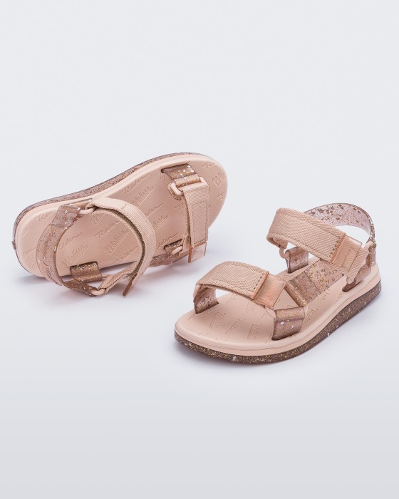 Pink Mini Melissa Papete Rider Sandal-Kids
